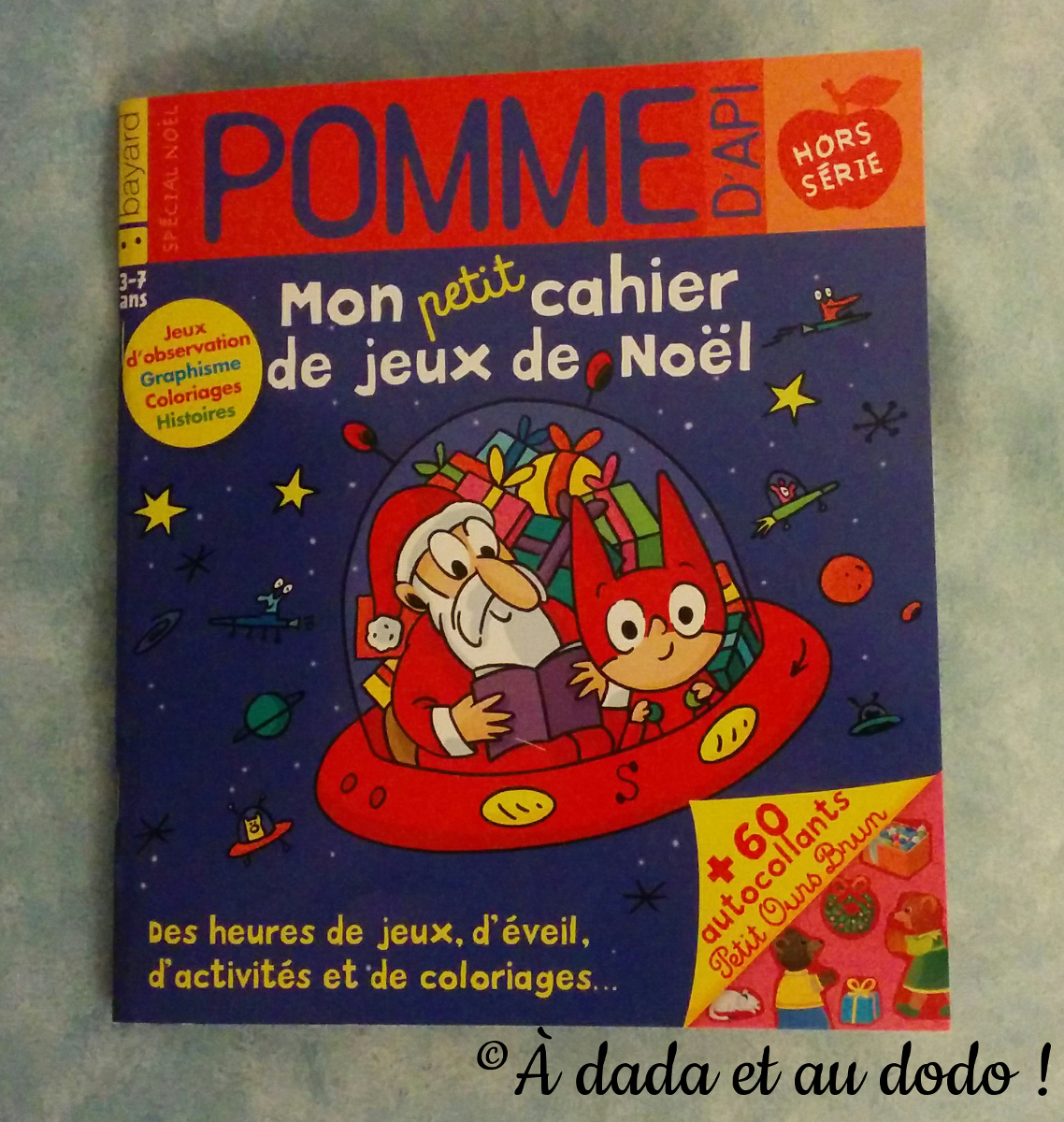 Mon petit cahier de jeux de Noël- Pomme d'Api 2016